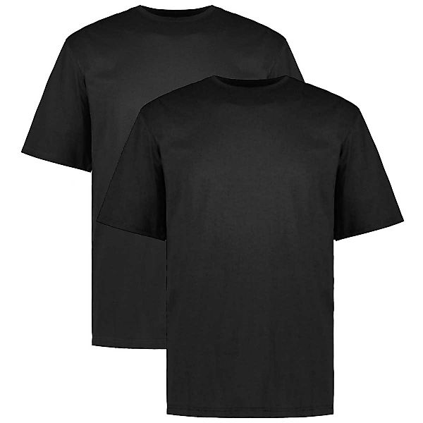 ADAMO Doppelpack T-Shirt aus Baumwolle Farbe schwarz Größe: 12XL günstig online kaufen