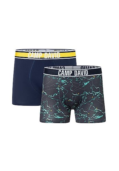 CAMP DAVID Boxershorts casual (2er Pack) mit elastischem Bund günstig online kaufen