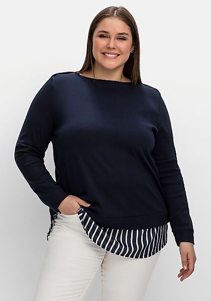Sheego T-Shirt 2-in-1-Langarmshirt günstig online kaufen