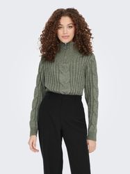 JDY Stehkragenpullover JDYANDREA L/S ZIP CABLE günstig online kaufen