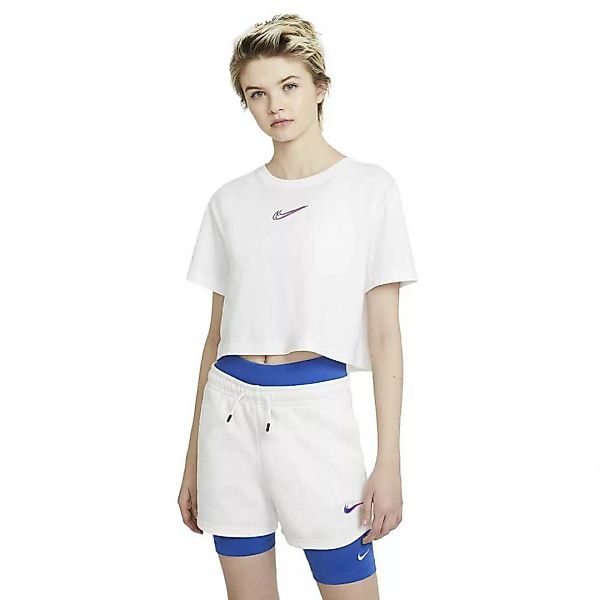 Nike Sportswear Crop Print Kurzarm T-shirt XS White günstig online kaufen