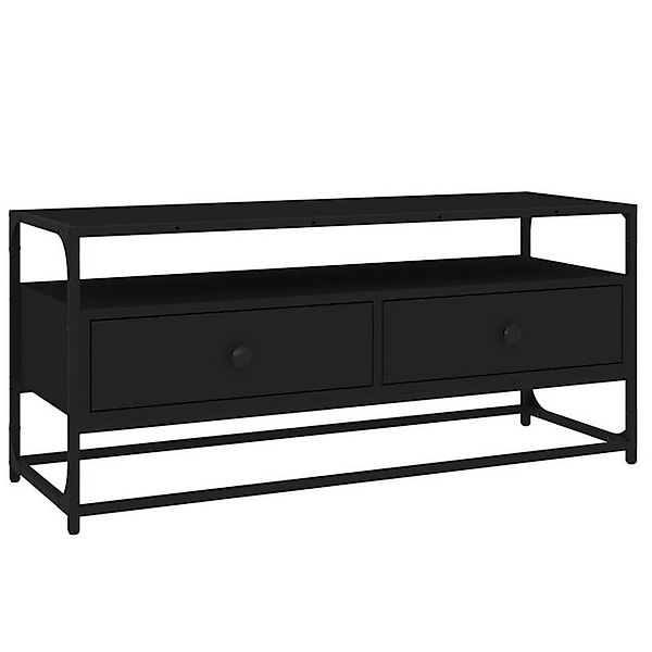 furnicato TV-Schrank Schwarz 100x35x45 cm Holzwerkstoff (1-St) günstig online kaufen