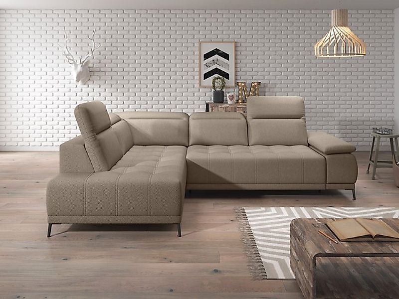 WERK2 Ecksofa »Focus-L, elektrisch erweiterbare Sitztiefe um ca. 30 cm, L-F günstig online kaufen