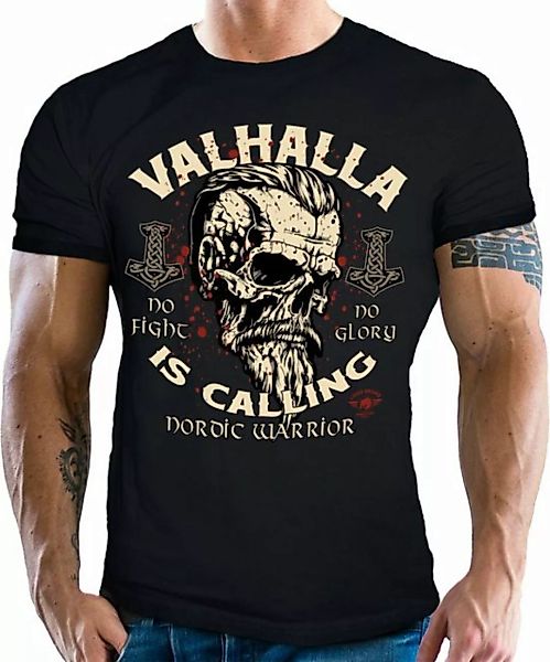 LOBO NEGRO® T-Shirt für Wikinger Nordmann Keltic Fans: Valhalla is Calling günstig online kaufen