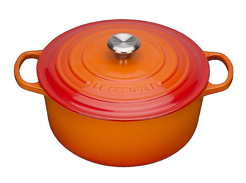 Le Creuset Bräter Signature Rund Gusseisen Ofenrot 28cm günstig online kaufen