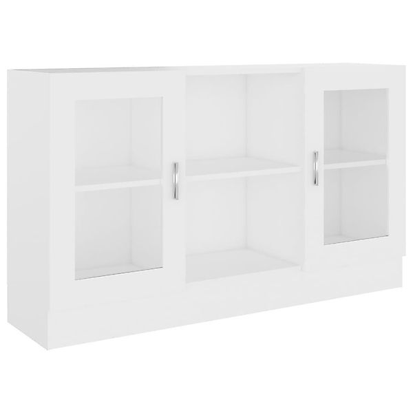 vidaXL Sideboard Vitrinenschrank Weiß 120x30,5x70 cm günstig online kaufen
