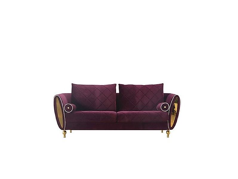 Xlmoebel Sofa Zweisitzer Polstersofa in Club-Design aus Samtstoff, Hergeste günstig online kaufen