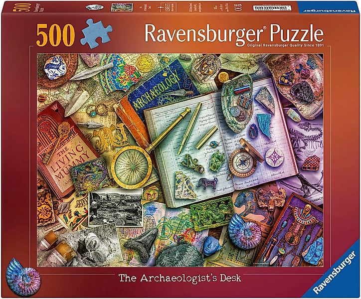 Ravensburger Puzzle Amiee Stewart Archaeology, 500 Puzzleteile, Made in Ger günstig online kaufen
