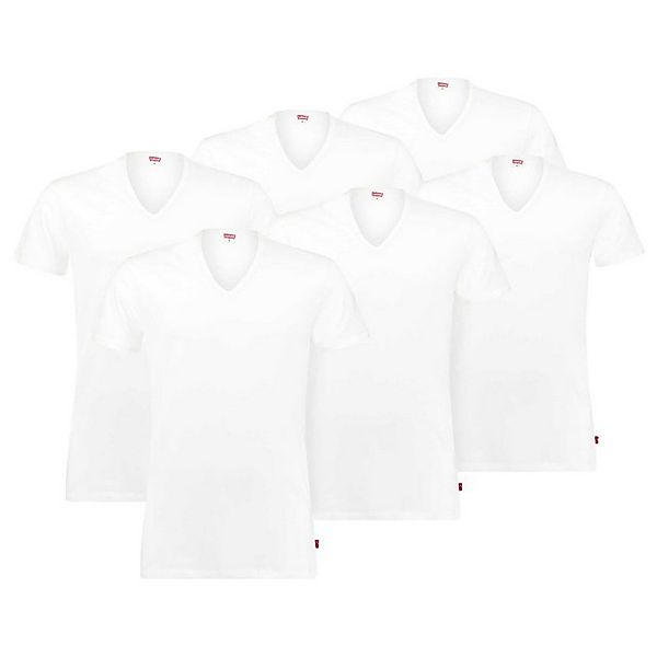 Levi's® T-Shirt Herren T-Shirts, 6er Pack - EOCM, V-Ausschnitt, (Packung, 6 günstig online kaufen