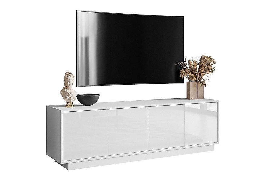 Lookway TV-Schrank SANAYI in Weiß Hochglanz Breite: 156 cm günstig online kaufen