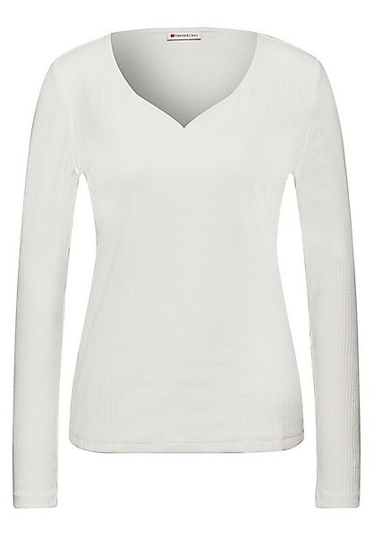 STREET ONE Langarmshirt LTD QR heart shape rib shirt l günstig online kaufen