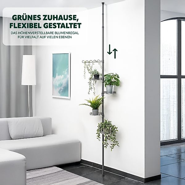 bremermann Blumenständer Teleskop-Blumenregal mit 4 Ablagen, günstig online kaufen