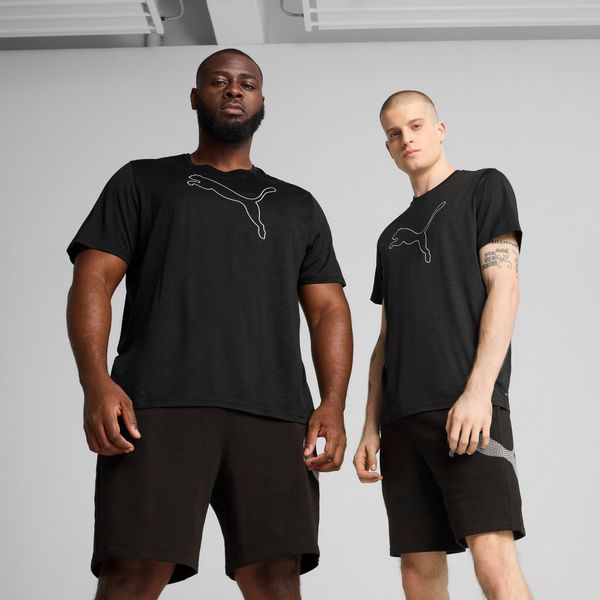 PUMA Trainingsshirt "M TAD ESSENTIAL HEATHER CAT TEE (CF LARGE CAT)" günstig online kaufen