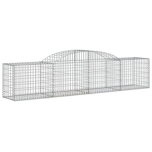 vidaXL Gabionen mit Hochbogen 9 Stk 300x50x60/80 cm Eisen 1671104 günstig online kaufen