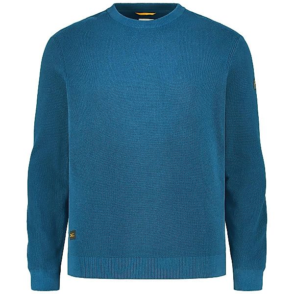 camel active Pullover mit Struktur Farbe blau Größe: 3XL günstig online kaufen