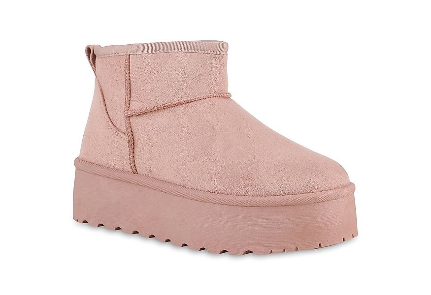 VAN HILL 840733 Plateaustiefelette Damen Warm Gefütterte Plateau Boots Bequ günstig online kaufen