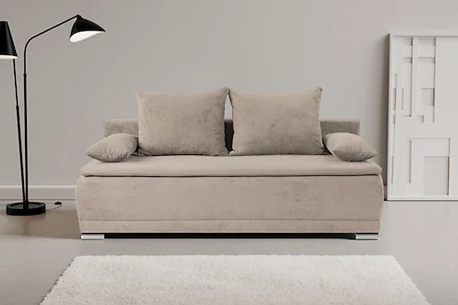 WERK2 Schlafsofa »Biggi«, 2-Sitzer Schlafcouch mit Bettkasten günstig online kaufen
