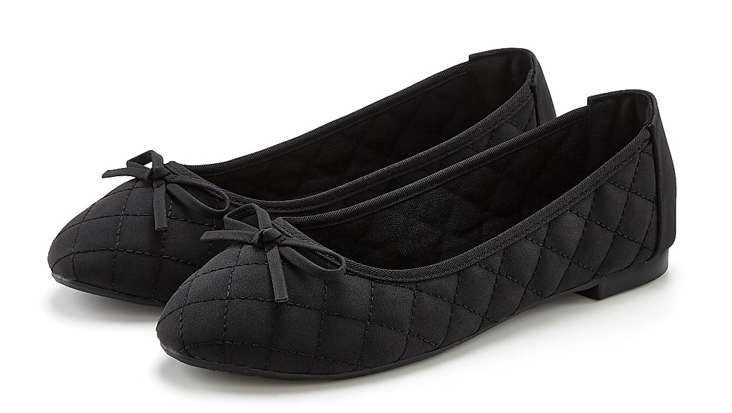 LASCANA Ballerina "Slipper, Schlüpfschuh", mit Schleifenapplikation VEGAN günstig online kaufen