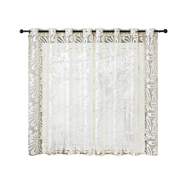 BYSURE Gardine (2 St), Ösen, halbtransparent, günstig online kaufen