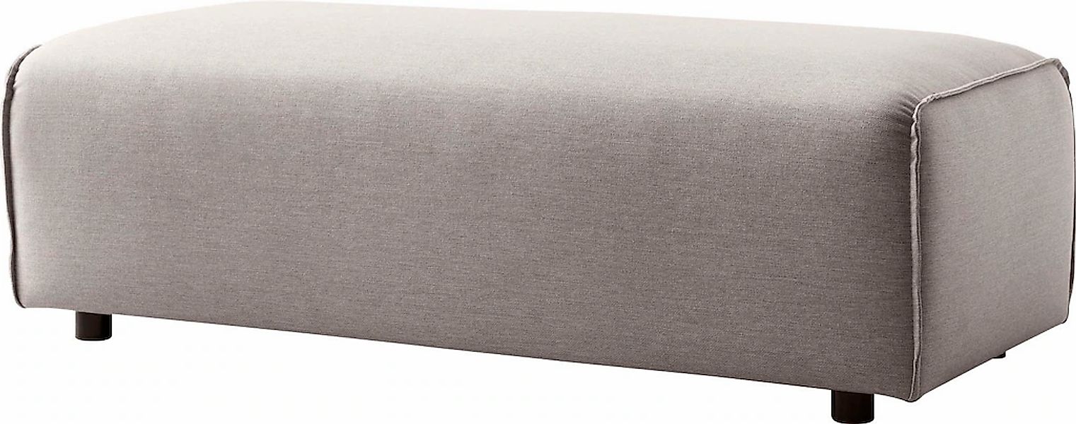 LeGer Home by Lena Gercke Hocker "PIARA, Polsterhocker mit Kedernaht, Cord, günstig online kaufen