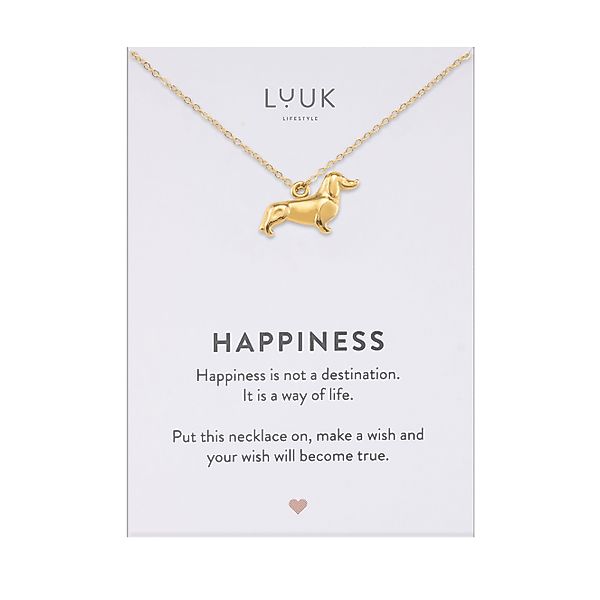 LUUK LIFESTYLE Kette mit Anhänger Dackel, günstig online kaufen