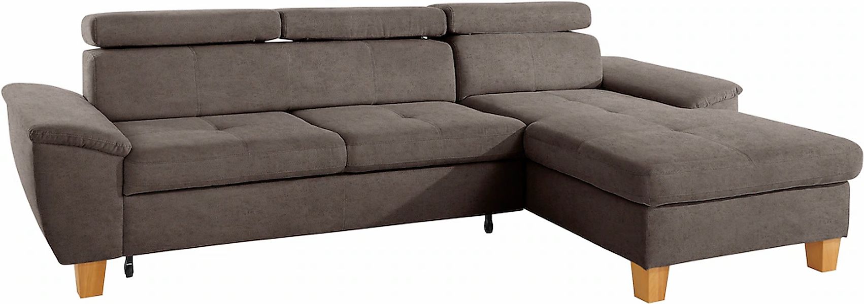 exxpo - sofa fashion Ecksofa "Enya, hoher Sitzkomfort, Breite 266cm, bequem günstig online kaufen