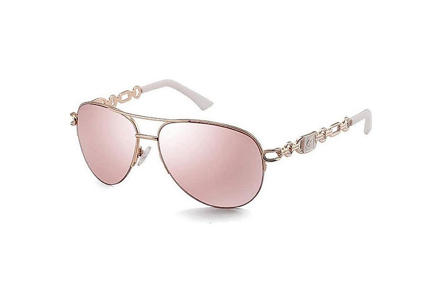 LuxusKollektion Pilotenbrille Sonnenbrille Damen UV400 Gestell Gold Gläser günstig online kaufen