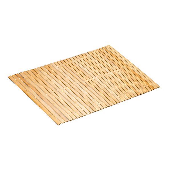 relaxdays Badematte Badvorleger aus Bambus 80x50 günstig online kaufen