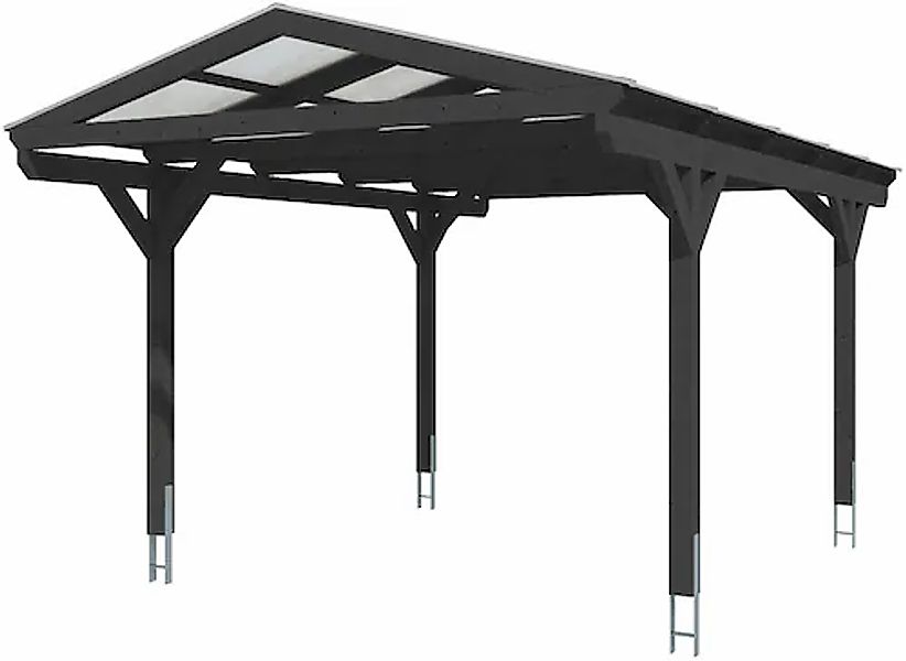 Skanholz Einzelcarport »Westerwald« Massivholz 326 cm Anthrazit günstig online kaufen