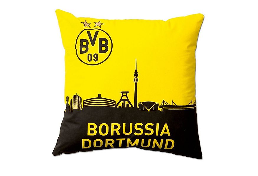 BVB Kopfkissen BVB-Kissen mit Skyline (40 x 40cm), Füllung: Oberstoff 100% günstig online kaufen