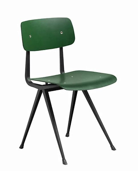Stuhl Result holz grün / Neuauflage des Originals aus dem Jahr 1958 - Hay - günstig online kaufen
