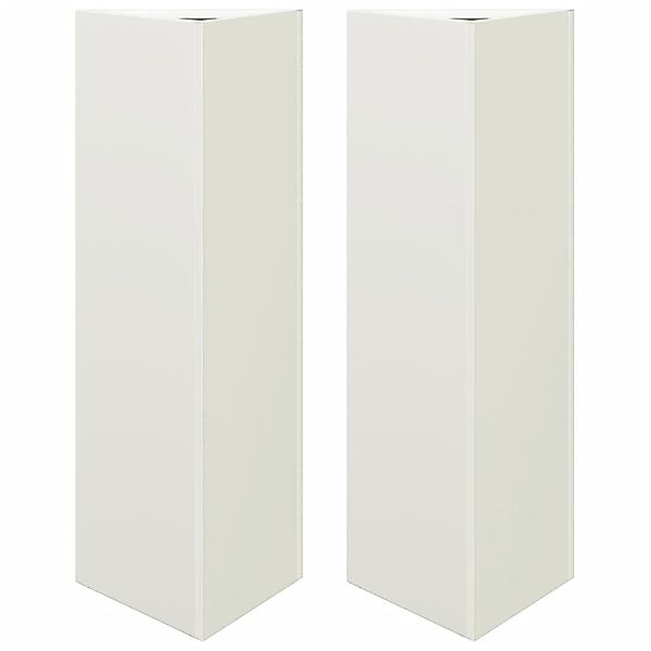 vidaXL Blumentopf Pflanzkübel 2 Stk. Weiß günstig online kaufen