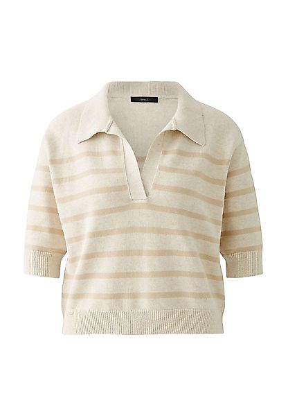 Oui V-Ausschnitt-Pullover Pullover mit Baumwolle und günstig online kaufen