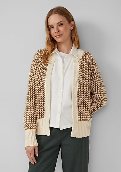 s.Oliver Cardigan Strickjacke Gemusterte Strickjacke mit günstig online kaufen