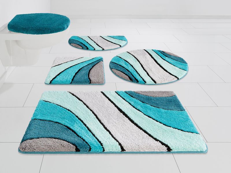 my home Badematte "Josie, Badvorleger, Badezimmer Teppich" Höhe 20 mm rutsc günstig online kaufen