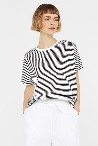 SENSES.THE LABEL Rundhalsshirt aus Baumwolle günstig online kaufen