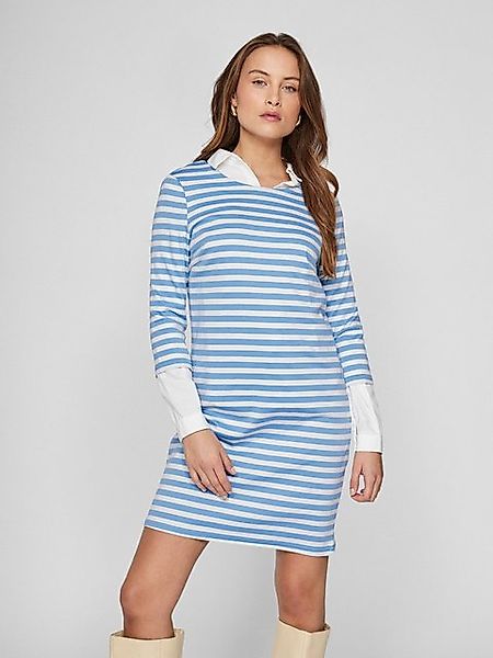Vila Shirtkleid Kurzes Casual Kleid mit Rundhals und 3/4 Ärmel Design (mini günstig online kaufen
