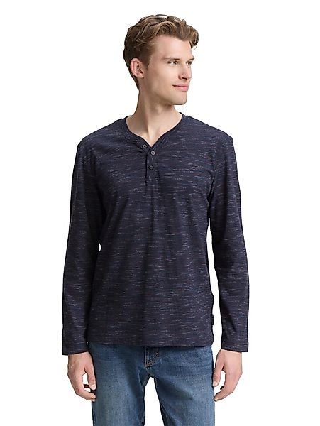 TOM TAILOR Langarmshirt in Melange Optik günstig online kaufen