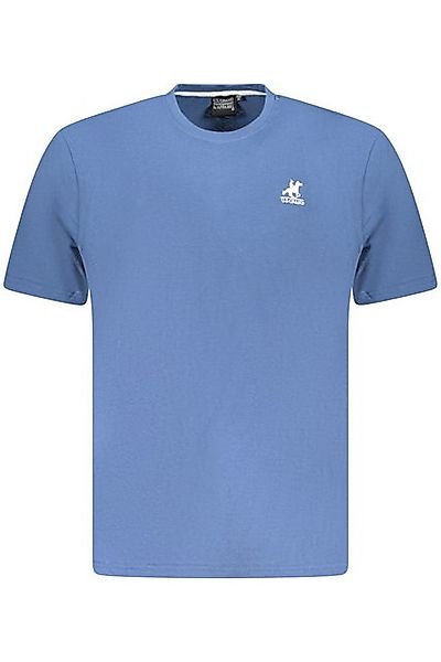 U.S. GRAND POLO T-Shirt Herren Kurzarm T-Shirt Blau mit Rundhals und günstig online kaufen