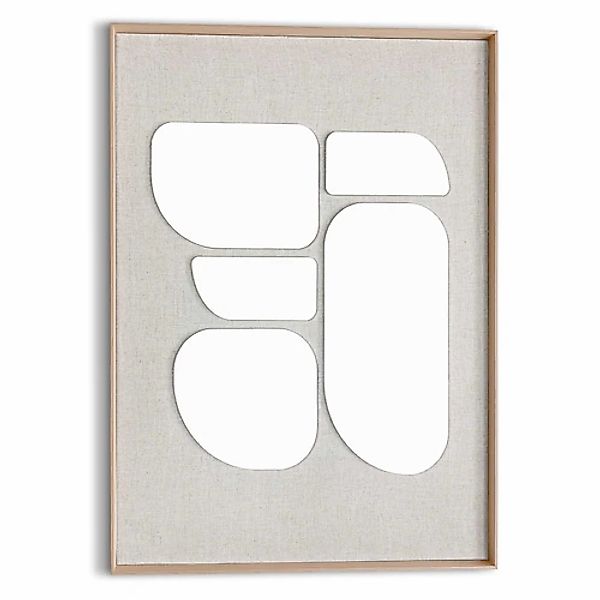 Reinders! Wandbild »Organic Blocks« Wohnzimmer - Beige - MDF - Abstrakt - 5 günstig online kaufen