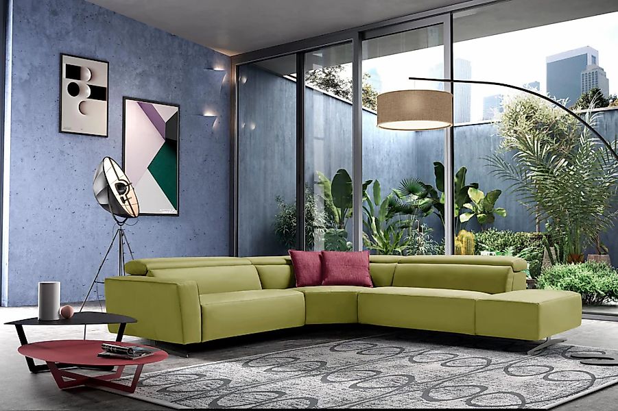 Egoitaliano Ecksofa "Stefanie-e, Designsofa der Extraklasse, bequem mit hoh günstig online kaufen