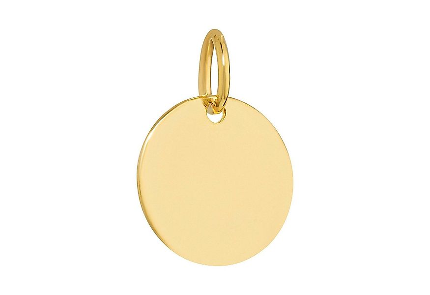 NKlaus Kettenanhänger 11mm Kettenanhänger Goldplättchen rund 333 Gelbgold 8 günstig online kaufen
