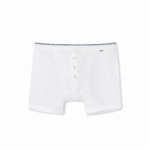 SCHIESSER Revival Herren Retro Pants, Shorts Friedrich, Doppelripp - Weiß günstig online kaufen