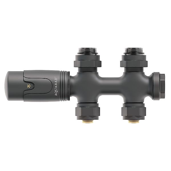 Aquabad® Heizkörperthermostat Multiblock Anschlussgarnitur 50mm Mittelansch günstig online kaufen