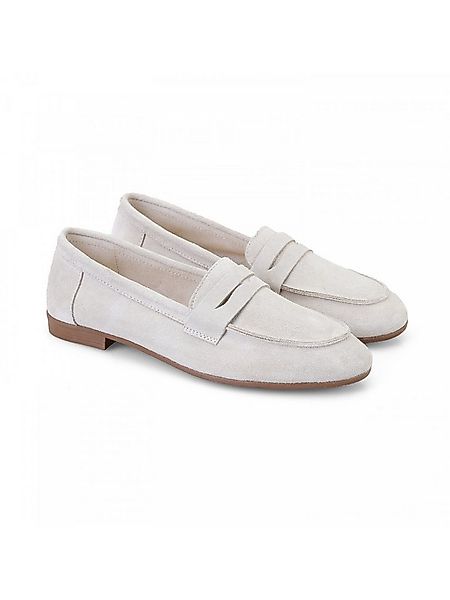 Desa Desa Damen-Slipper aus Wildleder – Lederfutter, Synthetiksohle, flache günstig online kaufen