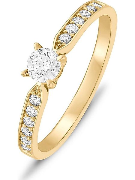 CHRIST Diamantring CHRIST Damen-Damenring 1 Diamant, mit Brillanten günstig online kaufen