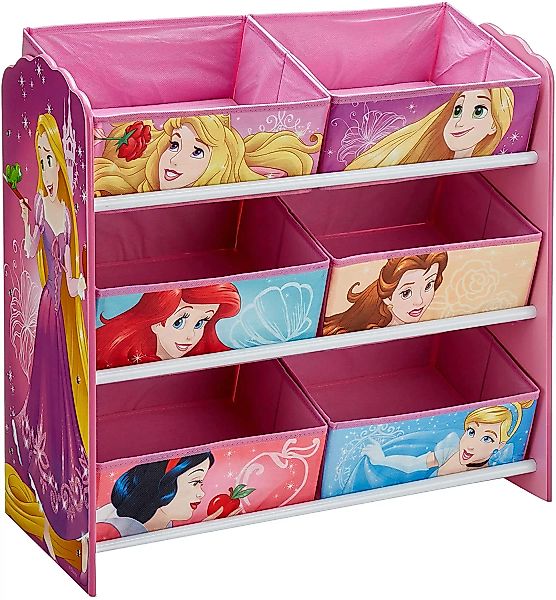 Disney Prinzessin - Regal Zur Spielzeugaufbewahrung Mit Sechs Kisten Für Ki günstig online kaufen