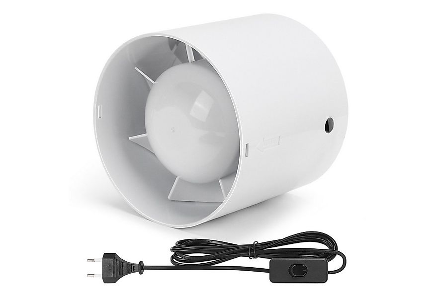 XERSEK Wandventilator 100 mm Kanal Rohrventilator Inline-Abluftventilator 1 günstig online kaufen