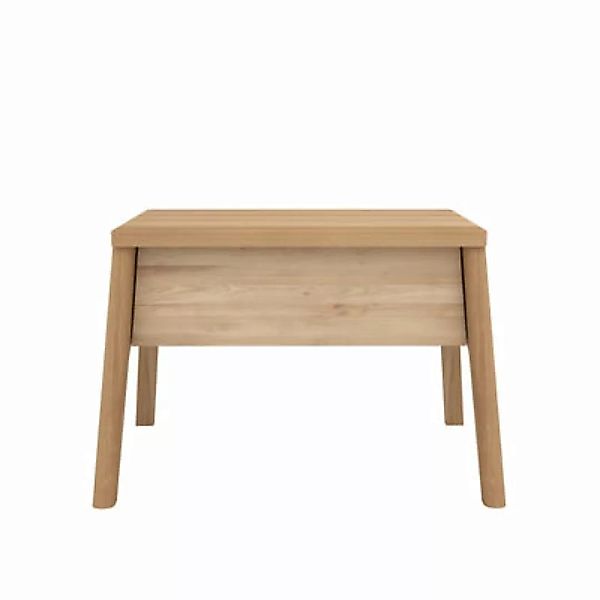 Nachttisch Air holz natur / Eiche massiv - 1 Schublade - Ethnicraft - Holz günstig online kaufen