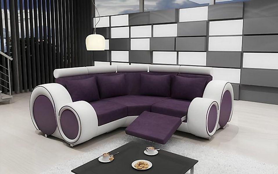 JVmoebel Ecksofa STOFFSOFA TEXTIL RELAXFUNKTION ECKSOFA mit USB,GARNITUR NE günstig online kaufen